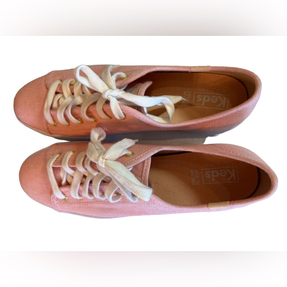 Keds triple kick chambray pink dream foam platform Y2K canvas sneakers 9.5 NWOB - Picture 5 of 12